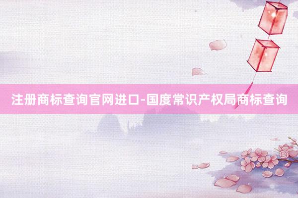 注册商标查询官网进口-国度常识产权局商标查询