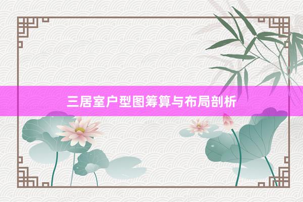 三居室户型图筹算与布局剖析